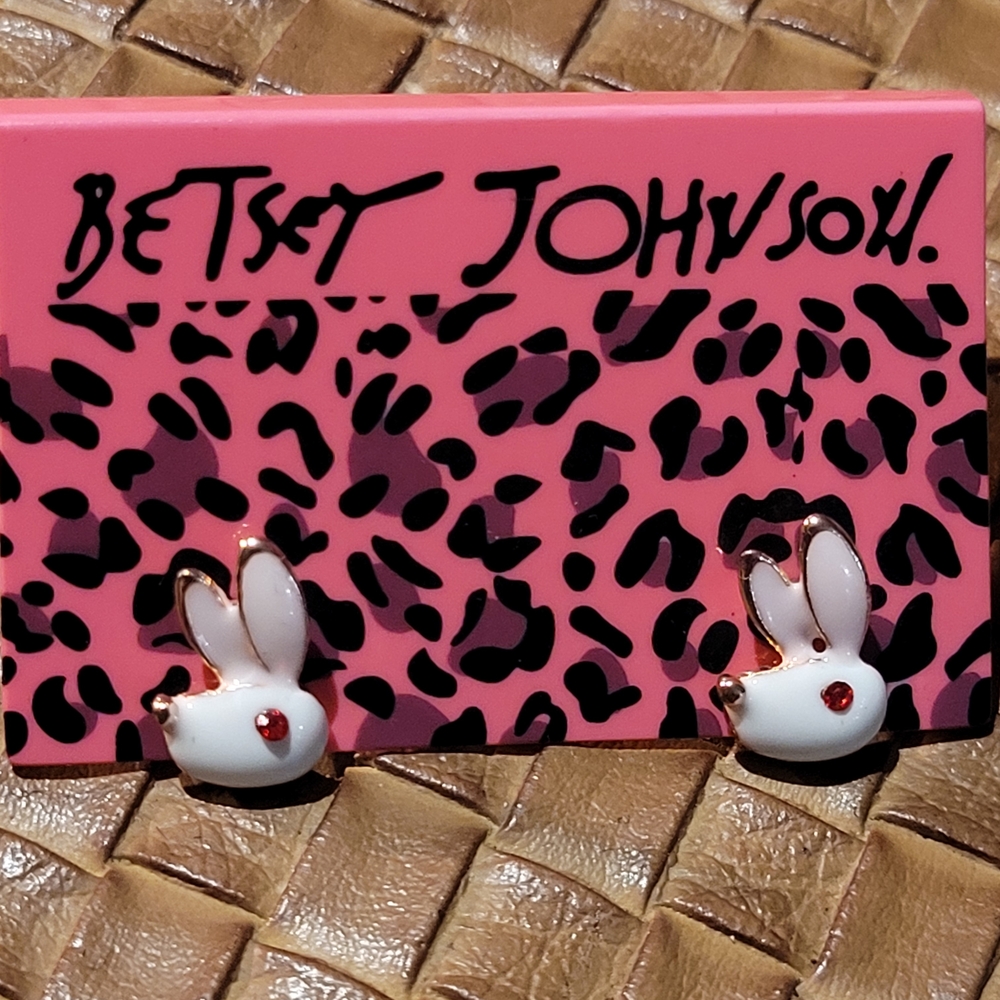 Betsey Johnson Easter Bunny Earrings